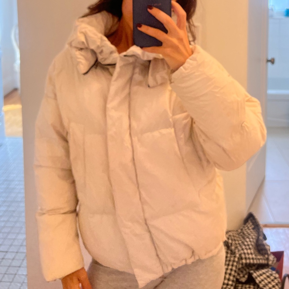 ALL SAINTS WHITE PUFFER JACKET - Picture 4 of 6